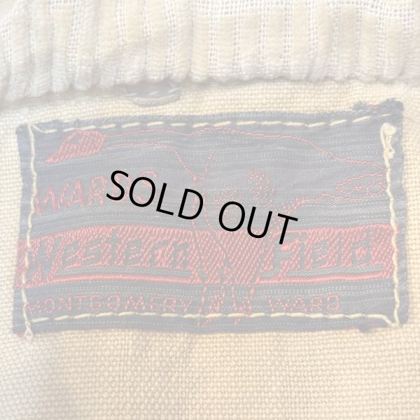 画像2: 30's- "MONTGOMERY　WARD　WESTERN　FIELD”　COTTON　MOLESKIN　HUNTING　JACKET　good size !!　good condition !! (2)