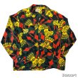 画像1: 40's "MARK TWAIN"　ABSTRACT　PATTERN　LONG　SLEEVE　RAYON　HAWAIIAN　SHIRTS　SIZE表記：M (1)