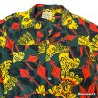 画像6: 40's "MARK TWAIN"　ABSTRACT　PATTERN　LONG　SLEEVE　RAYON　HAWAIIAN　SHIRTS　SIZE表記：M (6)