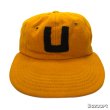 画像4: 50's- BASEBALL　CAP　WITH　FELT　PATCH　MUSTARD × BLACK (4)