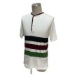 画像14: 60's DEAD STOCK　"MUNSINGWEAR"　WIDE　BORDER　HENRY　NECK　Tee SHIRTS　good design !! (14)