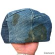 画像17: 70's "LEVI'S"　OFFICIAL　DENIM　PATCH WORK　OLD DENIM　NEWSBOYS HAT (17)