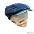 画像11: 70's "LEVI'S"　OFFICIAL　DENIM　PATCH WORK　OLD DENIM　NEWSBOYS HAT (11)