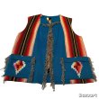 画像6: 30's　NATIVE　AMERICAN　CHIMAYO　VEST　NAVY (6)