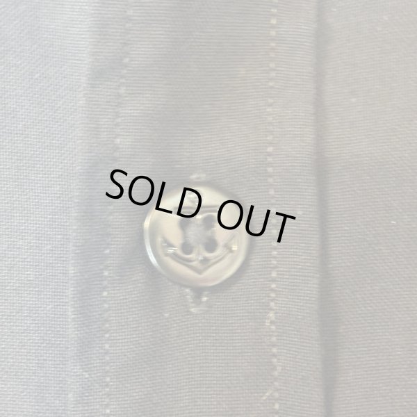 画像13: -60's "U.S.NAVAL　ACADEMY”　「Creighton × MIDSHIPMEN'S　STORE」　RAYON × POLY.　C.P.O.　 SHIRTS　マチ付き　SIZE:15　34　very rare !! (13)