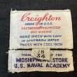 画像3: -60's "U.S.NAVAL　ACADEMY”　「Creighton × MIDSHIPMEN'S　STORE」　RAYON × POLY.　C.P.O.　 SHIRTS　マチ付き　SIZE:15　34　very rare !! (3)