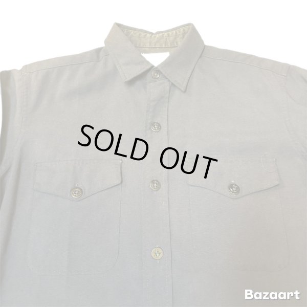画像11: -60's "U.S.NAVAL　ACADEMY”　「Creighton × MIDSHIPMEN'S　STORE」　RAYON × POLY.　C.P.O.　 SHIRTS　マチ付き　SIZE:15　34　very rare !! (11)