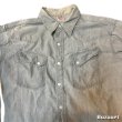 画像6: 50's "TUF NUT"　GRAY　CHAMBRAY　WESTERN　SHIRTS　WITH　DIAGONAL　POCKET　マチ付き　good size !!　good condition !! (6)