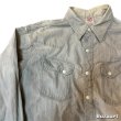 画像10: 50's "TUF NUT"　GRAY　CHAMBRAY　WESTERN　SHIRTS　WITH　DIAGONAL　POCKET　マチ付き　good size !!　good condition !! (10)