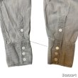 画像14: 50's "TUF NUT"　GRAY　CHAMBRAY　WESTERN　SHIRTS　WITH　DIAGONAL　POCKET　マチ付き　good size !!　good condition !! (14)