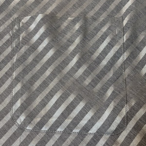 画像7: 50's MINT CONDITION　"Westward - Ho！”　GRAY × SHAINY STRIPE　RAYON　LONG　SLEEVE　SHIRTS　SIZE表記：L　very beautiful !! (7)