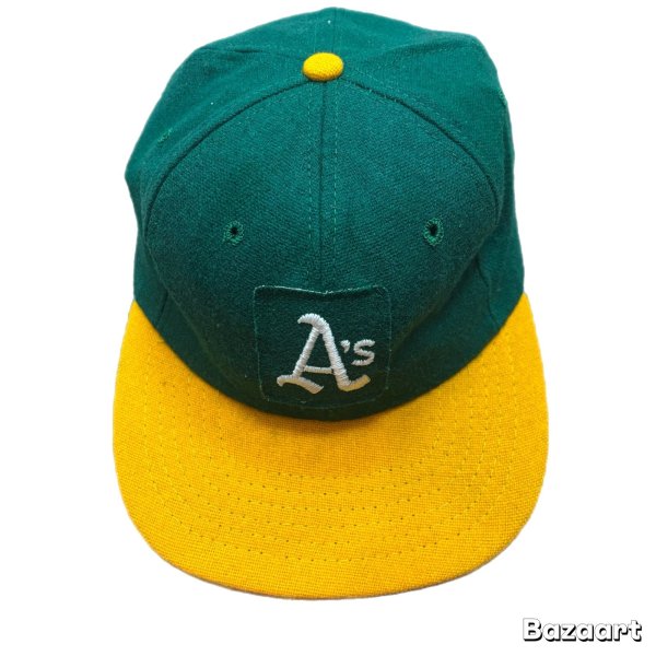 画像1: 60's MINT CONDITION　「NEW　ERA」　”A's　OFFICIAL”　「OAKLAND　ATHLETICS」　BASEBALL　CAP　　 (1)