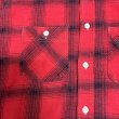 画像6: 50's "BIG MIKE"　OMBRE CHECK　PATTERN　COTTON　PRINTED　FLANNEL　SHIRTS　マチ付き　SIZE:15　good printed !! (6)