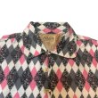画像3: 50's DEAD STOCK　”OLD　KENTUCKY"　PINK × GRAY × BLACK　「DIA　PATTERN」　COTTON　PRINTED　FLANNEL　PULLOVER　SHIRTS　on book !!　special !!　 (3)