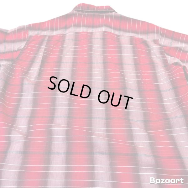 画像6: 60's "Stephens"　RAYON　OMBRE　CHECK　PATTEN　LONG　SLEEVE　SHIRTS　SIZE表記：L　very beautiful !! (6)