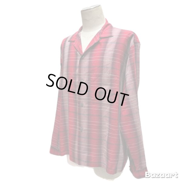 画像12: 60's "Stephens"　RAYON　OMBRE　CHECK　PATTEN　LONG　SLEEVE　SHIRTS　SIZE表記：L　very beautiful !! (12)