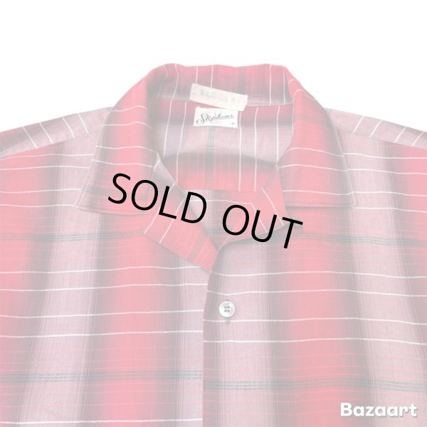 画像3: 60's "Stephens"　RAYON　OMBRE　CHECK　PATTEN　LONG　SLEEVE　SHIRTS　SIZE表記：L　very beautiful !! (3)