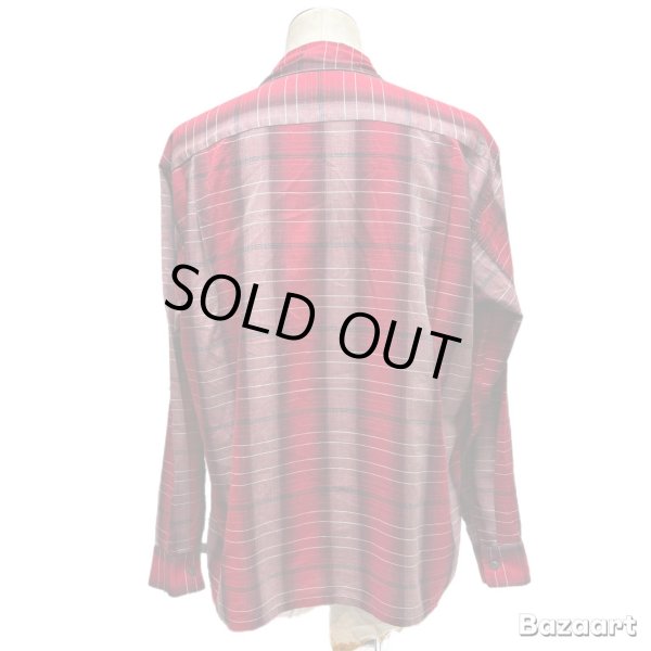 画像13: 60's "Stephens"　RAYON　OMBRE　CHECK　PATTEN　LONG　SLEEVE　SHIRTS　SIZE表記：L　very beautiful !! (13)