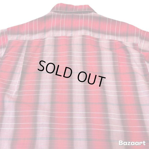画像5: 60's "Stephens"　RAYON　OMBRE　CHECK　PATTEN　LONG　SLEEVE　SHIRTS　SIZE表記：L　very beautiful !! (5)