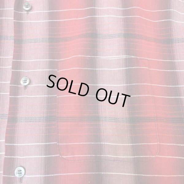 画像8: 60's "Stephens"　RAYON　OMBRE　CHECK　PATTEN　LONG　SLEEVE　SHIRTS　SIZE表記：L　very beautiful !! (8)