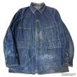 画像2: 40's "OSHKOSH"　DENIM　COVERALL　JACKET　WITH　DOUBLE　CUFFS　good size !! (2)