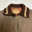 画像3: 50's "PENNEY'S"　FULL ZIP.　WOOL JACKET　with　RIB COLLAR　SIZE:46 (3)