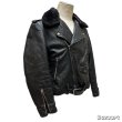 画像27: 50's "PENNEY'S"　「ONE　STAR」　DOUBLE　BREST　LEATHER　JACKET　WITH　DETACHABLE　BOA　COLLAR　good condition !!　good size !! (27)