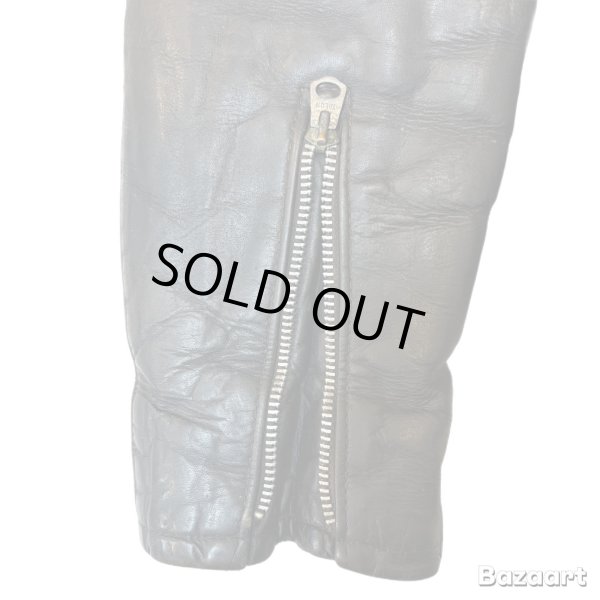 画像17: 50's "PENNEY'S"　「ONE　STAR」　DOUBLE　BREST　LEATHER　JACKET　WITH　DETACHABLE　BOA　COLLAR　good condition !!　good size !! (17)