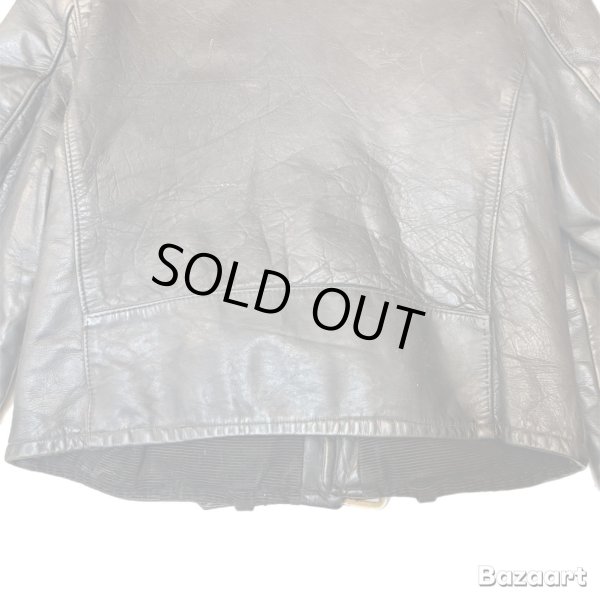 画像19: 50's "PENNEY'S"　「ONE　STAR」　DOUBLE　BREST　LEATHER　JACKET　WITH　DETACHABLE　BOA　COLLAR　good condition !!　good size !! (19)