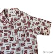 画像5: 50's- "Sears"　ABSTRACT　PATTERN　PRINTED　ORIGINAL　SHORT　SLEEVE　PAJAMAS　SHIRTS　SIZE：LARGE　42 / 44 (5)