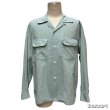 画像13: 50's "Mc Call"　RAYON × COTTON　カスリ柄　PEPPERMINT GREEN　LONG　SLEEVE　SHIRTS　SIZE表記：L　good color !!　good size !! (13)