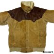 画像4: 70's "POWDERHORN　MOUNTANEERING"　LEATHER × CORDUROY　DOWN JACKET　good size !!　good condition !! (4)