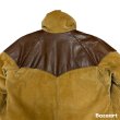 画像13: 70's "POWDERHORN　MOUNTANEERING"　LEATHER × CORDUROY　DOWN JACKET　good size !!　good condition !! (13)