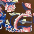 画像6: 40's ”Del Mar”　Macintosh　MENU柄　"UKULELE&LEI"　BROWN × PINK　SIZE:M　ON BOOK　beautiful color !! (6)