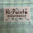 画像2: early 50's "Hi - POINTE"　PEPPERMINT　×　GRAY、WHITE　CHECK　PRINTED　COTTON　SHIRTS　SIZE：L　（16　16 1/2） (2)