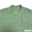 画像3: early 50's "Hi - POINTE"　PEPPERMINT　×　GRAY、WHITE　CHECK　PRINTED　COTTON　SHIRTS　SIZE：L　（16　16 1/2） (3)