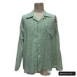 画像8: early 50's "Hi - POINTE"　PEPPERMINT　×　GRAY、WHITE　CHECK　PRINTED　COTTON　SHIRTS　SIZE：L　（16　16 1/2） (8)