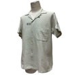 画像15: 60's "ARROW"　COTTON　LINEN　SHORT　SLEEVE　SHIRTS　WITH　EMBROIDERY　AND　SQUARE　BUTTONS　MINT GREEN　good design !! (15)