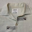 画像3: 60's "ARROW"　COTTON　LINEN　SHORT　SLEEVE　SHIRTS　WITH　EMBROIDERY　AND　SQUARE　BUTTONS　MINT GREEN　good design !! (3)