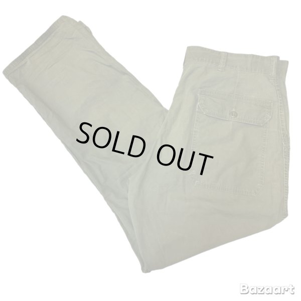 画像1: 50's "U.S.ARMY"　COTTON　POPLIN　FATIGUE　PANTS　W 38 × L 31 (1)
