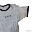 画像2: 60's "Champion"　「H.A.C.C.」　しみ込み PRINTED　RINGER　Tee SHIRTS　SIZE表記：LARGE　42 - 44 (2)