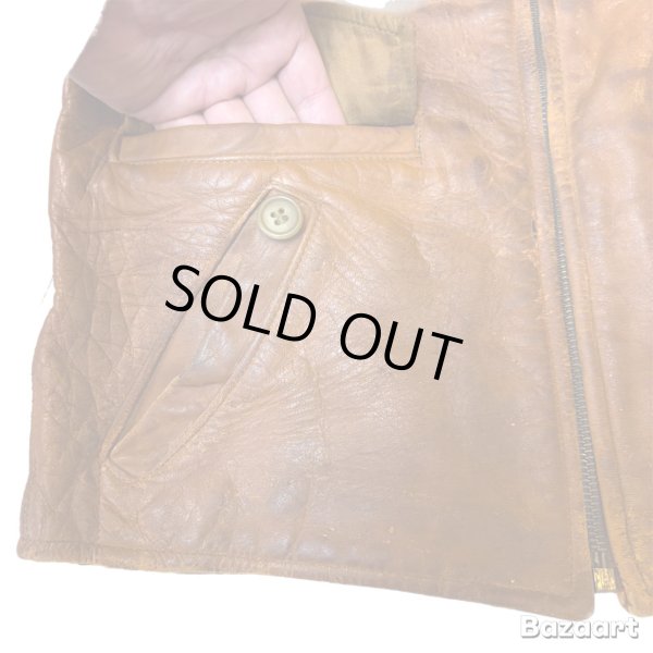 画像9: 40's "Admiral Byrd" PONYSKIN HIDE LEATHER SPORTS JACKET 実寸SIZE:38 相当 good price !! (9)