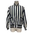画像15: -50's "Rawlings"　COTTON　POPLYN　BLACK × WHITE　STRIPE　UMPIRE　JACKET　WITH　掛けBITTON　SIZE表記：M (15)
