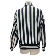 画像17: -50's "Rawlings"　COTTON　POPLYN　BLACK × WHITE　STRIPE　UMPIRE　JACKET　WITH　掛けBITTON　SIZE表記：M (17)