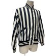 画像18: -50's "Rawlings"　COTTON　POPLYN　BLACK × WHITE　STRIPE　UMPIRE　JACKET　WITH　掛けBITTON　SIZE表記：M (18)