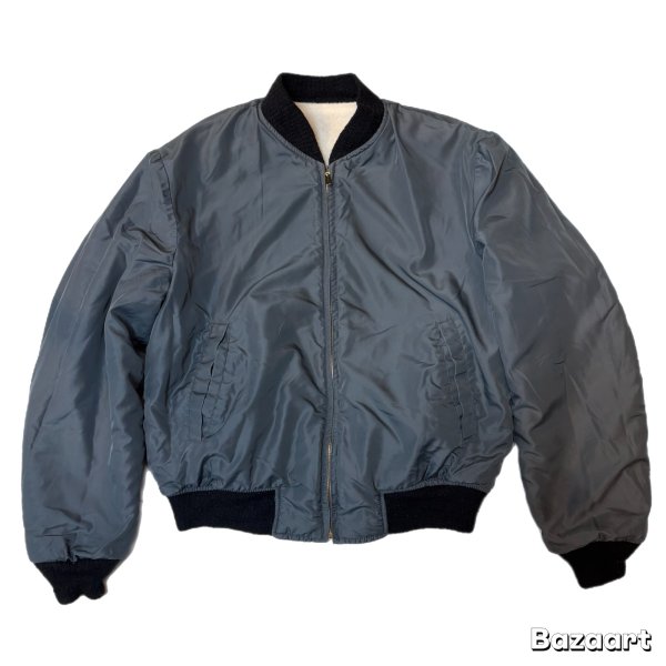 画像5: 50's- "Mc GREGOR"　REVERSIBLE　NYLON FLEESE × GRAY NYLON　FULL　ZIP.　JACKET　SIZE表記：38 (5)