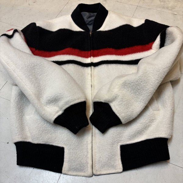 画像10: 50's- "Mc GREGOR"　REVERSIBLE　NYLON FLEESE × GRAY NYLON　FULL　ZIP.　JACKET　SIZE表記：38 (10)