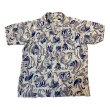 画像1: 50's "Del. Montz"　「ROOSTER」　PRINNTED　RAYON　HAWAIIAN　SHIRTS　WHITE ベース　special !! (1)