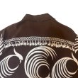 画像5: 40's "ROYAL　PALM”　「WHITE　HERON（シロサギ）　PATTERN」　BILLIARDS　STYLE　（MIAMI　STYLE）　RAYON　HAWAIIAN　SHIRTS　SIZE表記：L　SPECIAL !! (5)