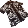 画像3: 40's "ROYAL　PALM”　「WHITE　HERON（シロサギ）　PATTERN」　BILLIARDS　STYLE　（MIAMI　STYLE）　RAYON　HAWAIIAN　SHIRTS　SIZE表記：L　SPECIAL !! (3)